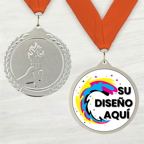 Medalla de Metal de Victoria de 2.5" con cinta MDL700